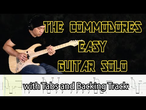 The Commodores Easy (Like A Sunday Morning) Guitar Solo Lesson with Tabs and Backing Track - ADL