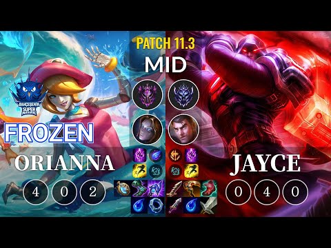 SUP Frozen Orianna vs Jayce Mid - KR Patch 11.3
