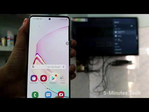 How to do screen mirroring in Samsung Galaxy Note 10 Lite