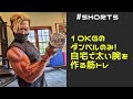 10kgのダンベルのみ!自宅で太い腕を作る筋トレ! #shorts