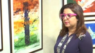 Farah Khan Inaugurates Sahil Sharma’s Paintings