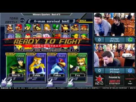 Rubicon 10 - Sago & Scythe vs. Beach & Ginger - SSBM - Doubles WQ
