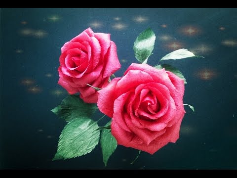 Paper Roses With Twisted Paper - Craft Tutorial