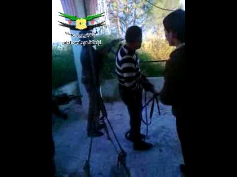 استهداف تحركات قوات النظام في كتيبة التسليح من قبل الملازم أول شريف الكايد بواسطة رشاش بي كي سي