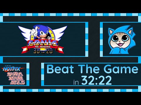 Marathon Speedrun #40 | GDQ Hotfix | Sonic 3D in 2D | Sonic Beat The Game Speedrun in 32:22