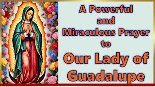 A POWERFUL ONE DAY NOVENA PRAYER TO OUR MIRACULOUS LADY OF GUADALUPE  During Urgent And Tough Times