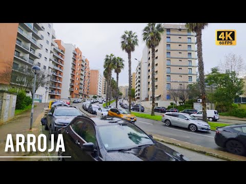 ARROJA, ODIVELAS 🇵🇹 | Stunning 4K Walking Tour of Real Portugal (No Music)