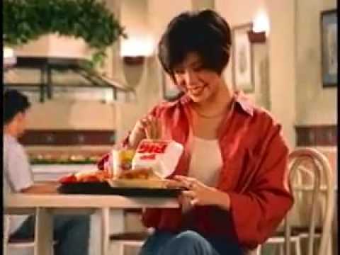 Wendy's Hamburger 1994 TV ad featuring  Regine Velasquez