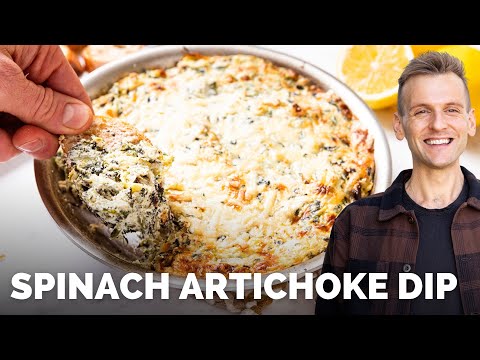 Baked Spinach Artichoke Dip | Perfect NYE Appetizer!