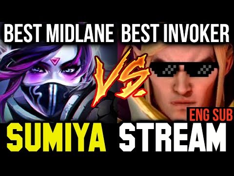 SUMIYA Invoker Stream #4 - Best Invoker vs Paparazi Best Midlaner Dota 2