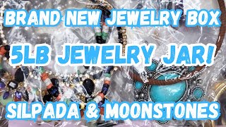 Silpada, Moonstones & More! A Brand New Jewelry Box! 5lb Jewelry Jar Unboxing from Marys Wholesale