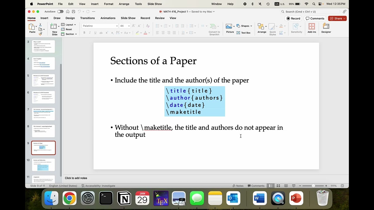 Latex Lecture (Unedit)