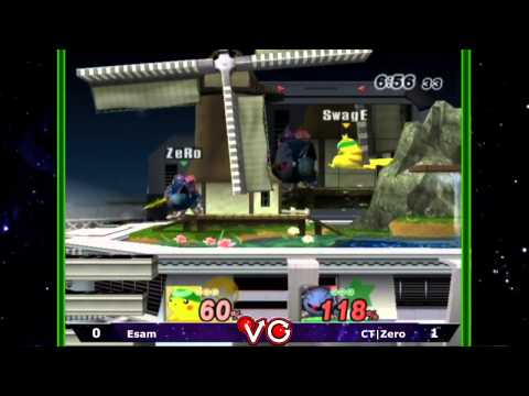 S@X Monthly - Esam (Pikachu) Vs. CT | Zero (Metaknight) Brawl Singles WSF - 2.23.2013 - SSBB