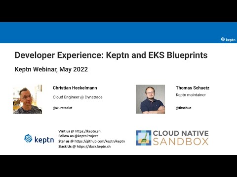 EKS Blueprints and Keptn: Developer Experience