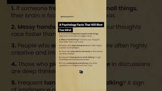 8 Psychology Facts That Will Blow your mind #psychology #facts #quotes #respect