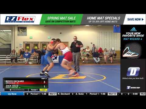 Mat 2 187 Royce Deckard Indiana Blue Vs Zack Soliz North Carolina