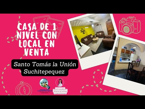 Casa de un nivel en Santo Tomás La Unión Suchitepéquez