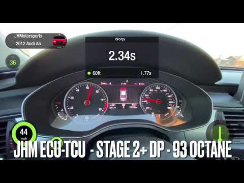JHM Audi C7 A6 3.0T Stage 2+ Runs 11.57@119.13 on 93 Octane with Simple Bolt-Ons - Dragy
