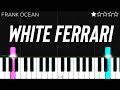 Frank Ocean White Ferrari EASY Piano Tutorial