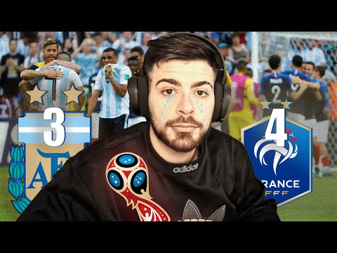 ARGENTINA 3-4 FRANCE RELIEVING THE 2018 WORLD CUP ROUND OF 16