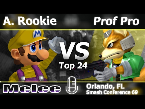 SFS|A. Rookie (Mario) vs. Professor Pro (Fox) - Melee Top 24 - SC:69