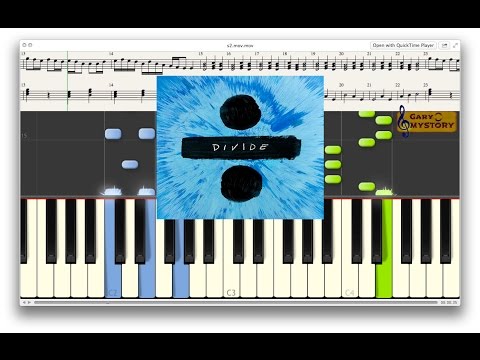Ed Sheeran - Nancy Mulligan DIVIDE Easy Piano Tutorial/Keyboard Lesson Sheet Music NEW Song 2017