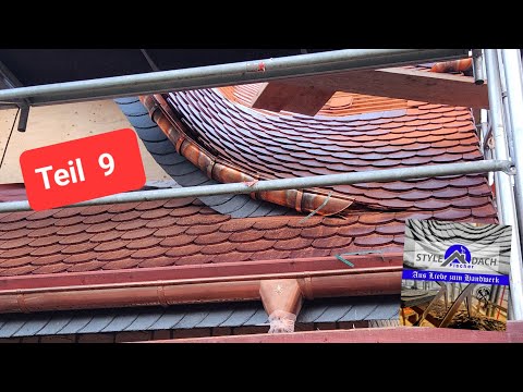 Fledermausgaube in Biberschwanzdeckung  - Teil  9 - Dachdecker aus Sachsen