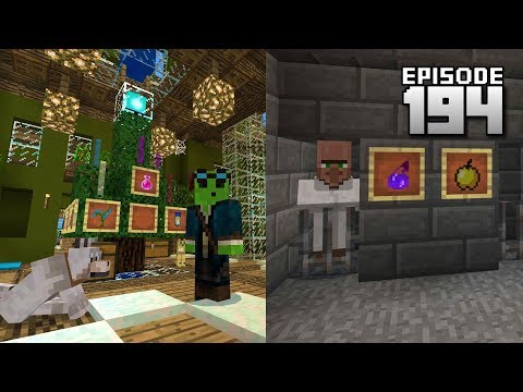 Let's Play Minecraft PE - Ep.194 : Christmas Tree/Villager Savior!