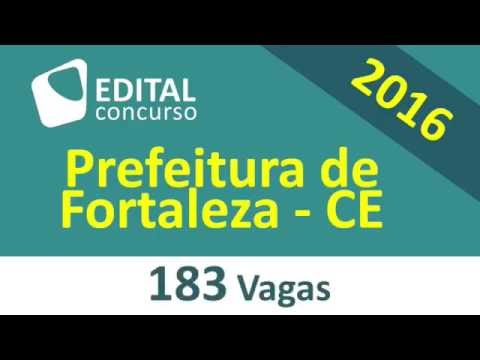 Edital Concurso Fortaleza CE 2016 - Ceará