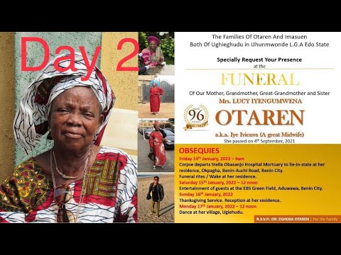 Mrs Lucy Iyengumwena Otaren Burial Ceremony Part2