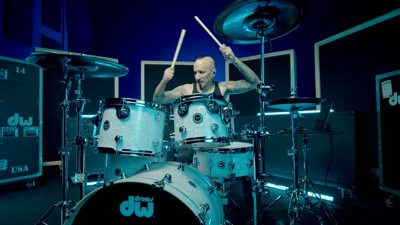DWe 4pc Electronic Kit w/Cymbal + HW Bundle - Midnight Blue Metallic (Lacquer Gloss) + Rubix24 Interface