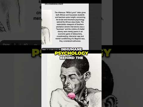 Willie Lynch Letter: Legacy of Slavery