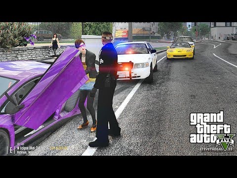 GTA 5 MODS LSPDFR 870 - SLICKTOP CVPI K9 PATROL!!! (GTA 5 REAL LIFE PC MOD)