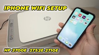 Connect iPhone to HP Deskjet 2700e 2752e 2710e Printer Over Wi-Fi  FULL SETUP