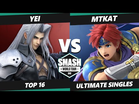 SWT CA RF Top 16 - Yei (Meta Knight, Sephiroth, Falco) Vs Mtkat (Palutena, Roy, Chrom) SSBU Ultimate