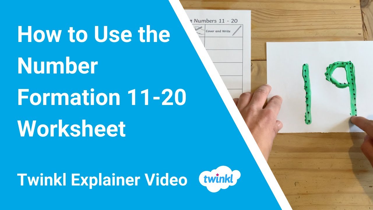 How to Use the Number Formation 11-20 Worksheet