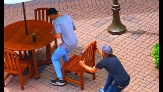 Chair Pulling Prank Part 2