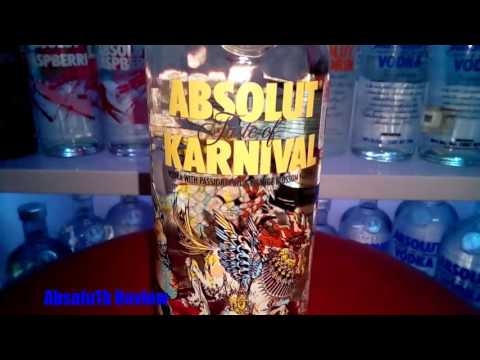 Absolut Vodka Karnival 750ml de 2014.