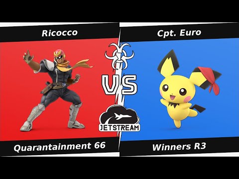 Quarantainment 66 Winners R3 - Ricocco (Cpt Falcon) Vs Cpt. Euro (Pichu) - SSBU