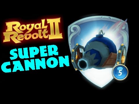 ROYAL REVOLT 2 - SUPER STORM CANNON (boosted with items)