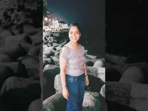 Tere waste❤️ #RShubhangini❤️ #mumbaidiaries #nightbeach #youtubeshort #bandravibes