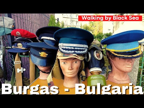 🇧🇬Burgas is well kept Bulgarian secret by the Black Sea - 4k Walking.