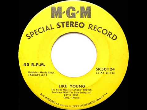 1959 Andre Previn & David Rose - Like Young (early stereo 45)
