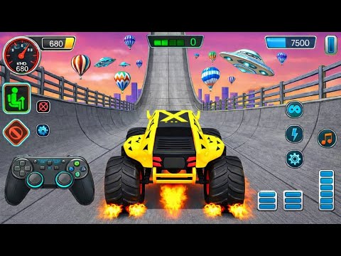 Monster Truck Mega Ramp Extreme Racing - Mega Ramp Monster Truck Racing - Android Gameplay