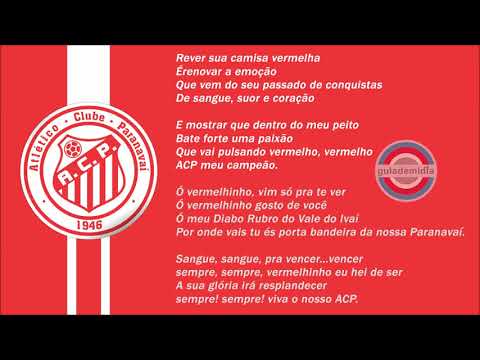 Hino do Atlético Clube Paranavaí | ACP ( PR ) | Oficial