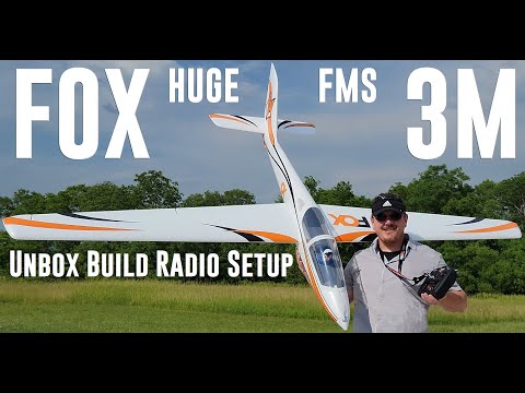 FMS - Fox with Reflex V2 - 3m - Unbox, Build, & Radio Setup