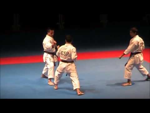 Kata + Bunkai SUPARIMPEI by SPAIN   FINAL 46th EKF European Karate Championships online video cutter
