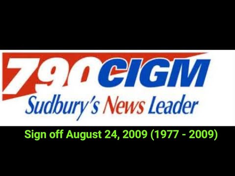 AM 790 CIGM sign off August 24, 2009