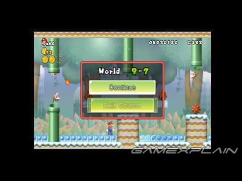 New Super Mario Bros Wii Level 9-7 Star Coins