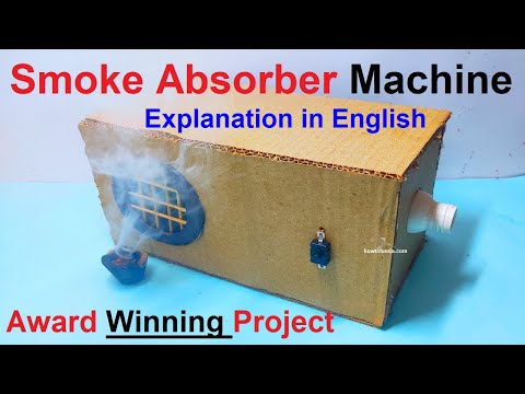 air pollution control working model for science project explanation in English diy howtofunda